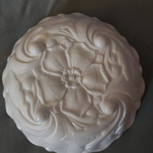 Vintage Indiana Glass Milk Glass Wild Rose Cabbage